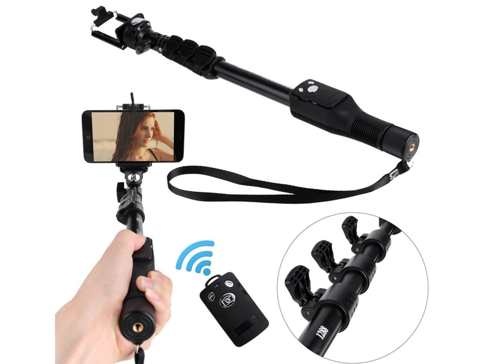 Palo Selfie para Celulares y Cámaras GoPro