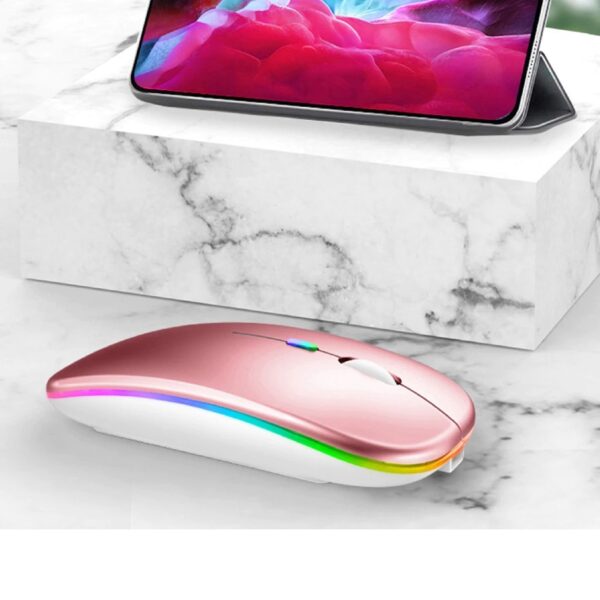Mouse Recargable Inalámbrico + Bluetooth