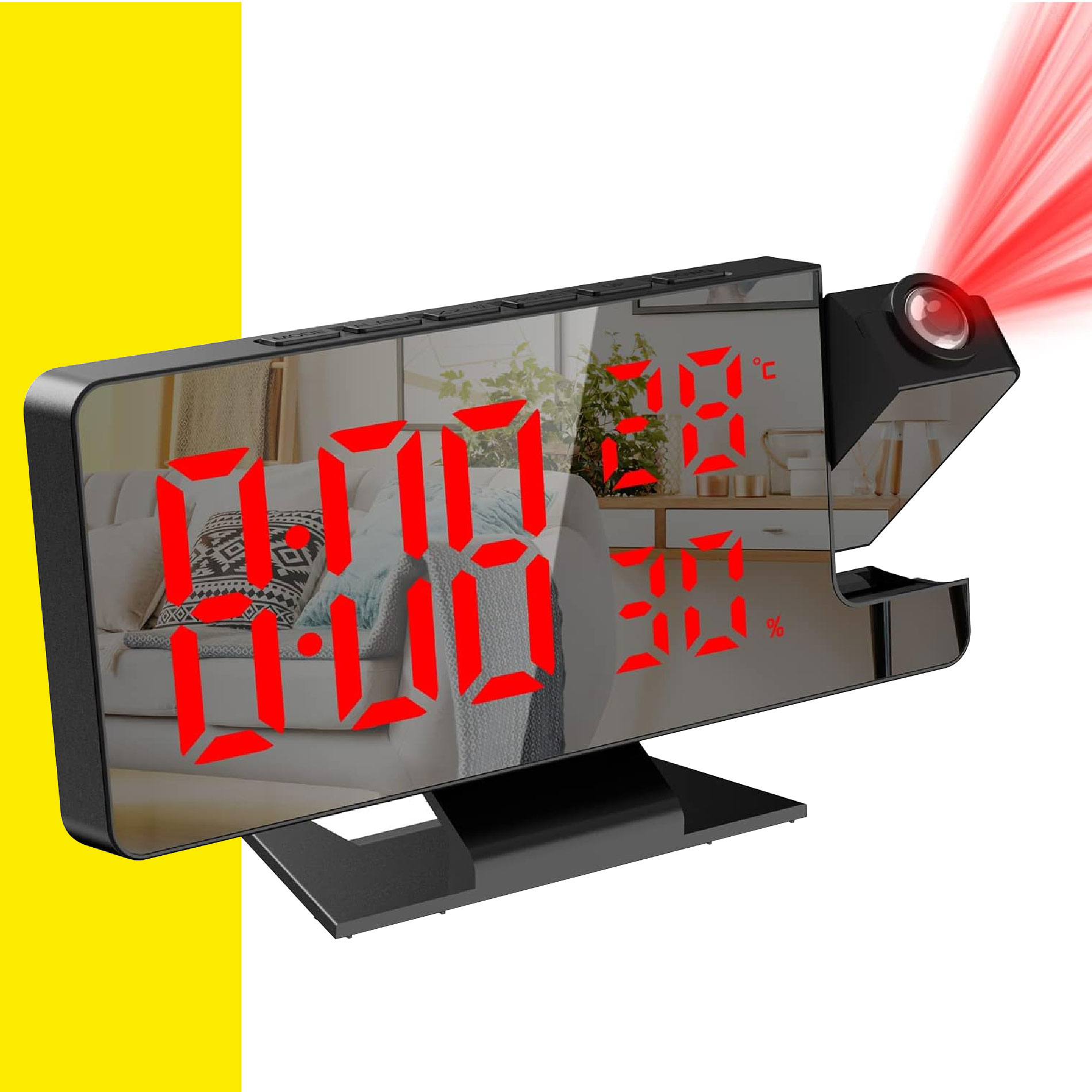 Reloj Digital Despertador con Proyector