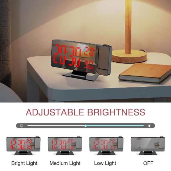 Reloj Digital Despertador con Proyector