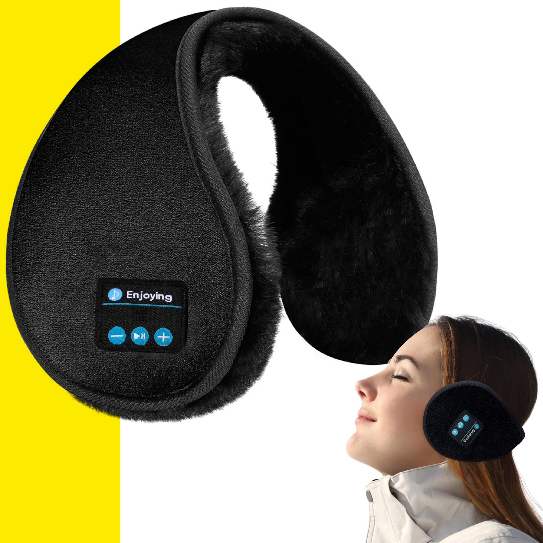 Orejeras Calentadoras con Auriculares Bluetooth