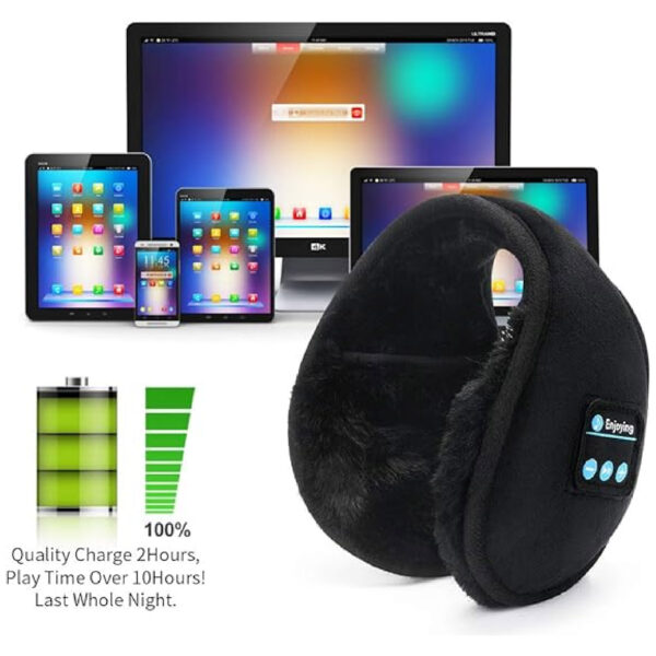 Orejeras Calentadoras con Auriculares Bluetooth