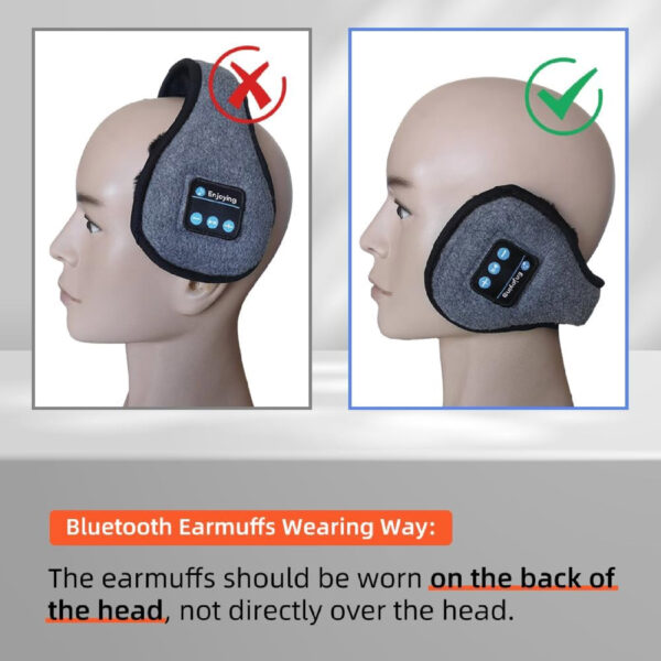 Orejeras Calentadoras con Auriculares Bluetooth