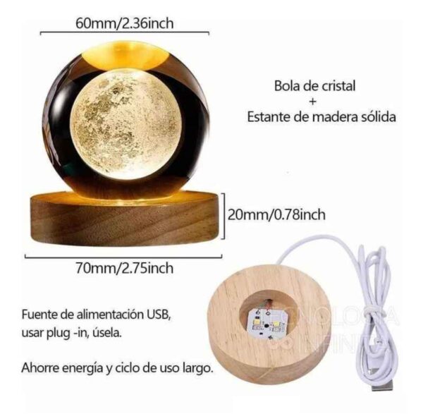 Mini lámparas bola de cristal