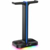 Soporte De Diadema Gamer Rgb 2 Puertos