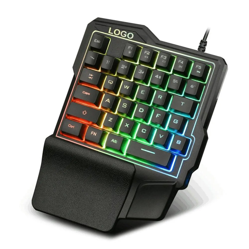 Teclado Gamer Una Mano 35 Teclas Retroil