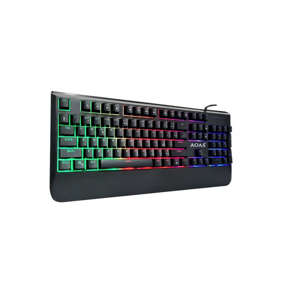 Teclado Gamer Alambrico Usb Luces Rgb