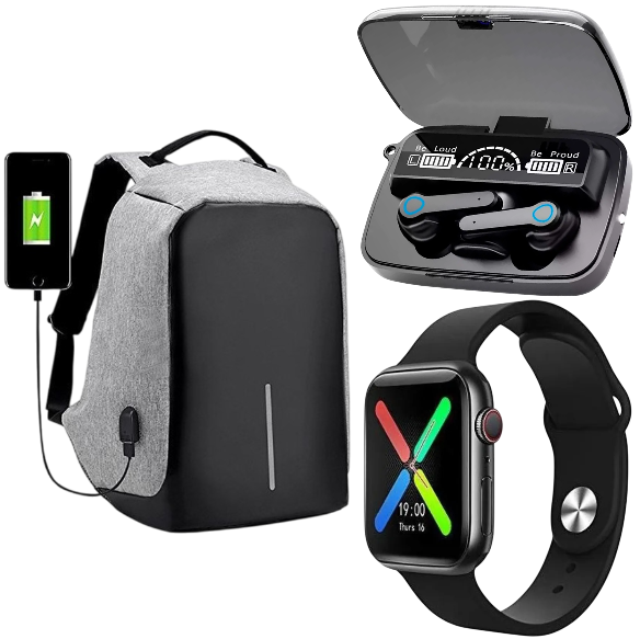 Maletín Antirrobo+Reloj T500+Audio M19