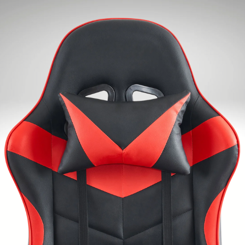 Silla Gamer Negra con Rojo