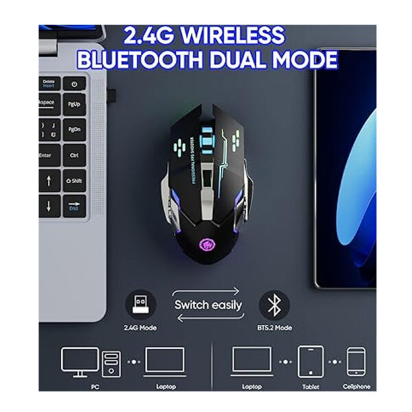 Mouse Gamer Inalámbrico RGB Tactical3600