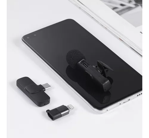 Micrófono Inalámbrico de Solapa 2 en 1 – Audio Profesional, Sin Cables