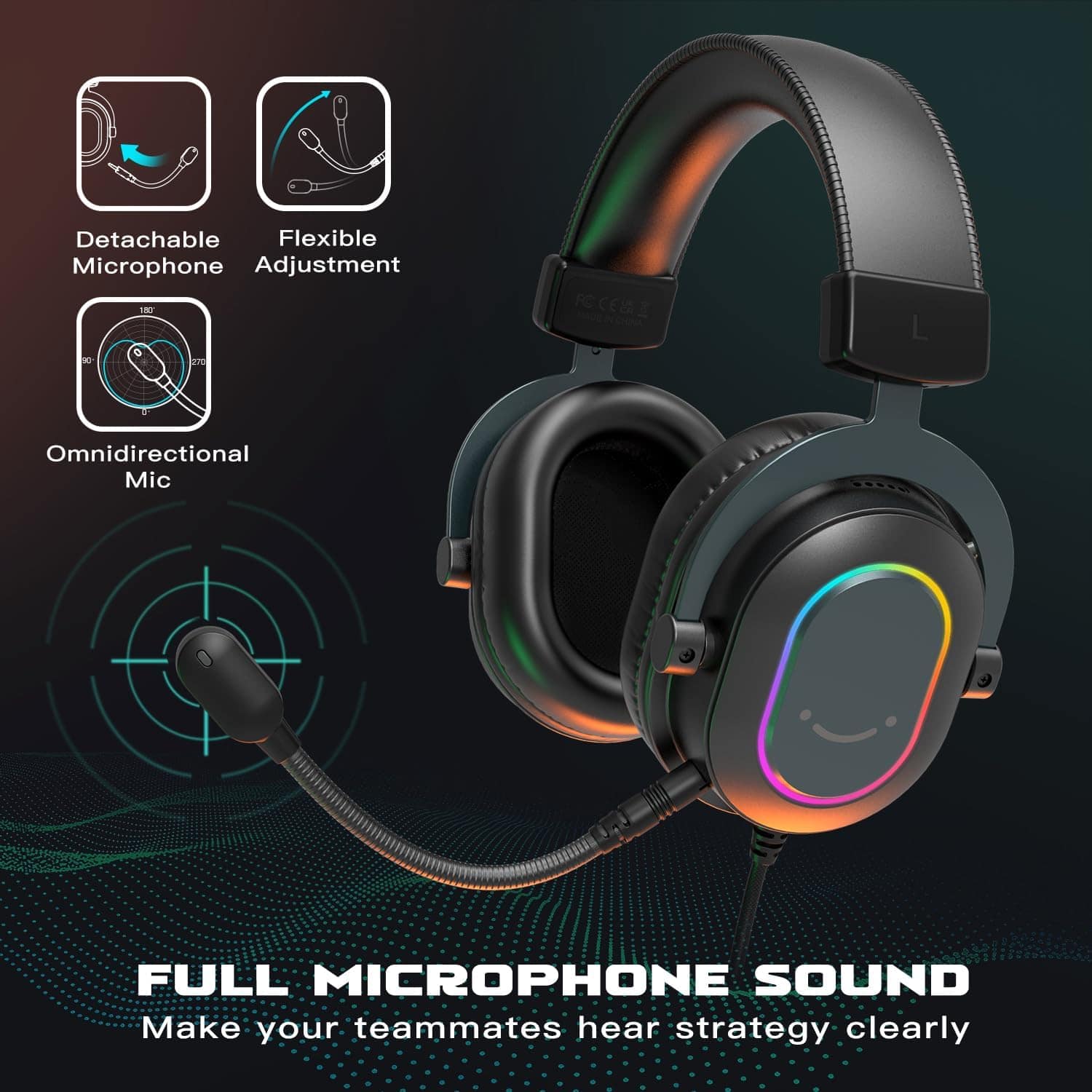 Auriculares Gaming Fifine H6 Negros