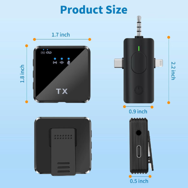 Micrófonos de Solapa Inalámbricos SF112 X2 – Doble Potencia, Máxima Libertad