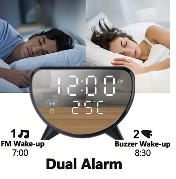Reloj Despertador Con Base Inalámbrica