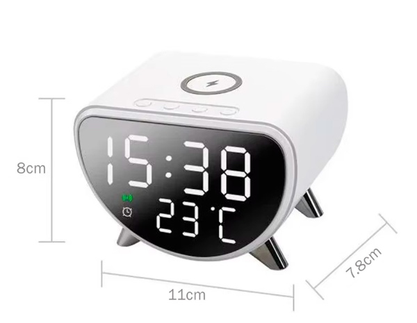 Reloj Despertador Con Base Inalámbrica